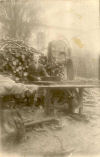 Brennholzschneiden 1930iger Jahre